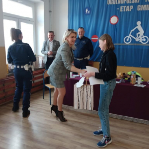 Magdalena Matuszewska odbiera nagrodę