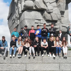 Pod Pomnikiem Obrońców Wybrzeża na Westerplatte.