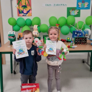 Kacper Sosnowski  - III miejsce oraz Michalina Czaplicka z grupy Liski