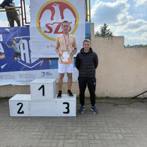 Bartosz na podium! Gratulacje za 3. miejsce w biegach przełajowych! 