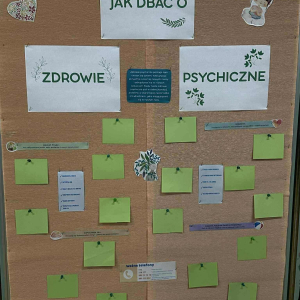 Pomysły uczniów na dbanie o zdrowie psychiczne.