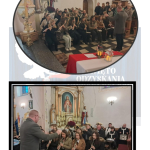 Orkiestra prezentuje wiązankę pieśni żołnierskich...