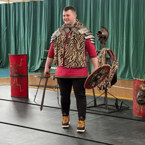 Bohater pokazu rycerskiego