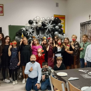 Klasa V z wychowaczynią