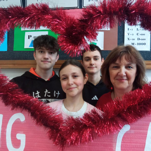 Wychowawczyni z klasą 7 B.