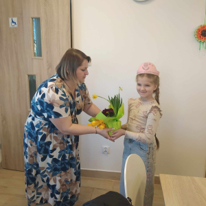 Zosia dziękuje za piękne zajęcia i poczęstunek.