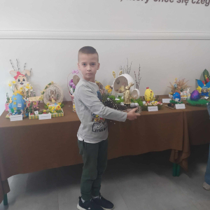 Bartek prezentuje swoją pracę