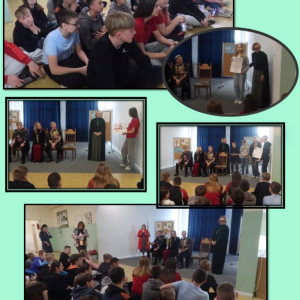 Klasy VII- VIII na spotkaniu z pierwszymi Piastami...