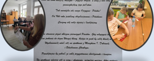 Szkolne obchody 1060 rocznicy Chrztu Polski