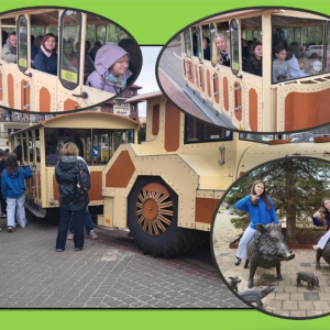 Tak zwiedzaliśmy Krynicę... jedni kolejką, inni na "dzikach"...:)